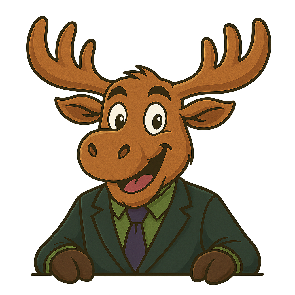 Moose in Suit